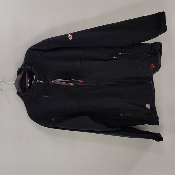 Ariat Work RF Mens black polar tec zip up jacket size large tall CAT2 2112 - Picture 1 of 11